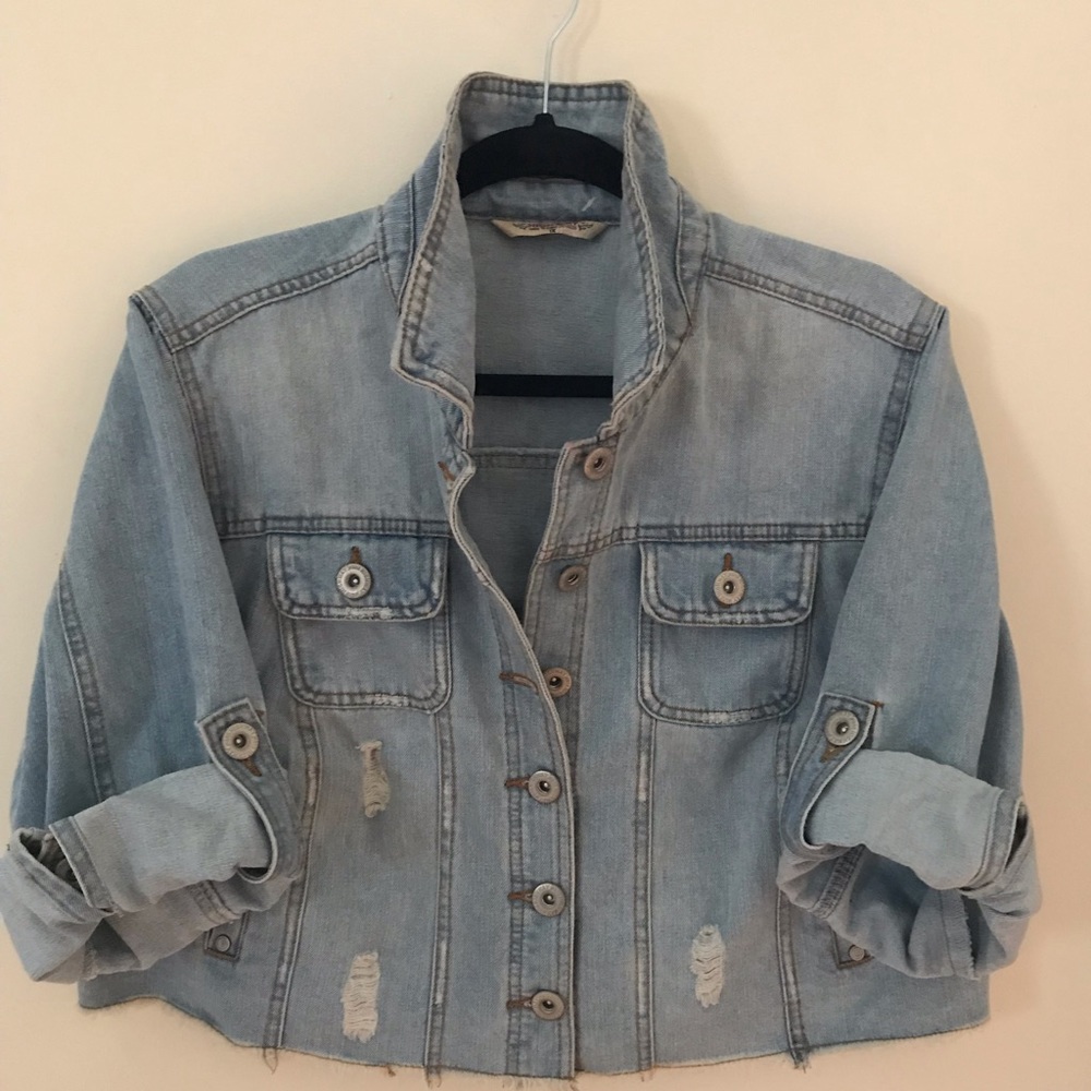 Distressed Denim Jacket